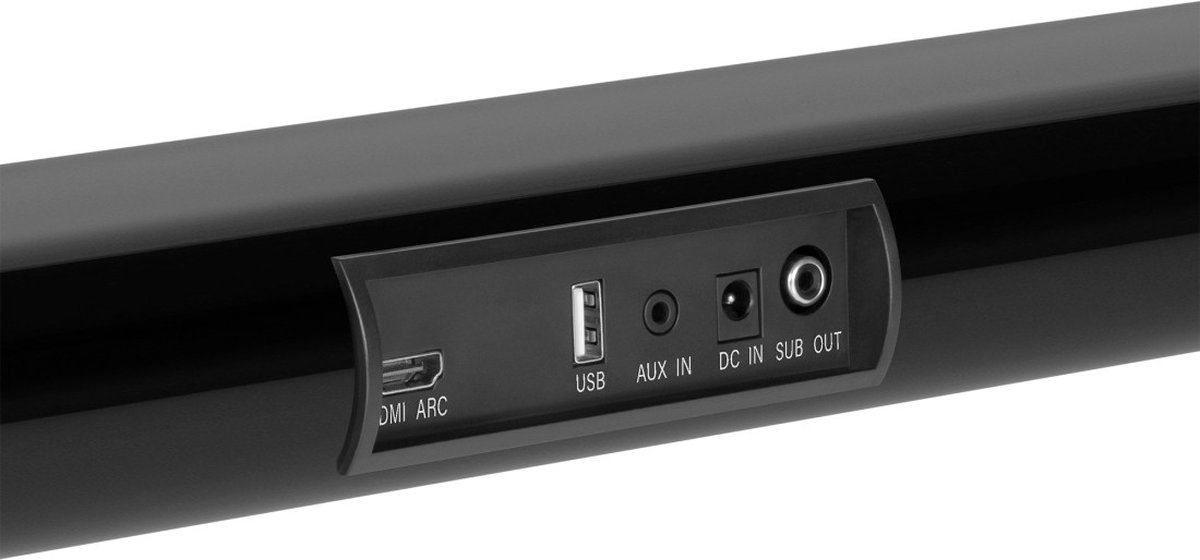 Afbeelding 3 van Krüger&Matz - KM0575 Planet 2.1 Compacte Soundbar met Vrijstaande Subwoofer - Wandmontage - HDMI Arc / Bluetooth / Aux / USB - Zwart