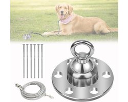Grondanker hond 360 ° draaibaar met 6 bouten - voor tuin - buiten - camping - 1500 pond trekkracht Grondanker hond