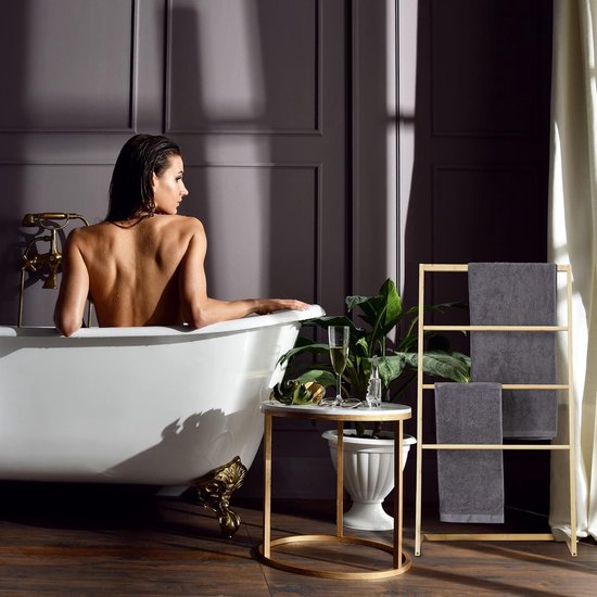Relaxdays handdoekrek inklapbaar, met 4 stangen, badkamer, bamboe, ijzer, handdoekhouder vrijstaand, zwart-natuur Relaxdays handdoekrek inklapbaar, met 4 stangen, badkamer, bamboe, ijzer, handdoekhouder vrijstaand, zwart-natuur