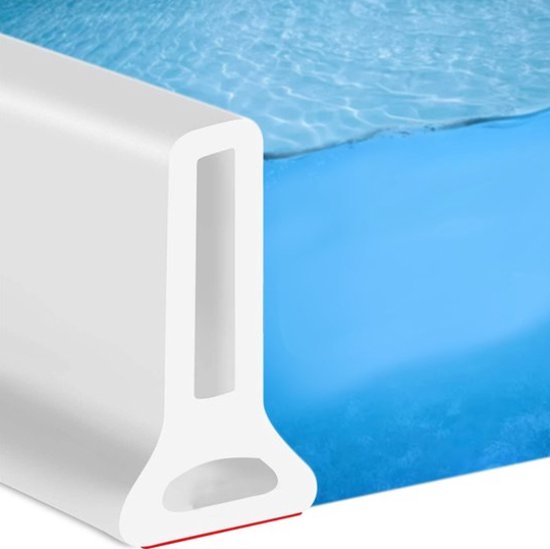 Syiyunran Waterbarrière van rubber, waterdicht, zwart, 1,5 m, driehoekig, hoogte 1,2 cm, met zelfklevende waterdam, voor keuken kookplaat