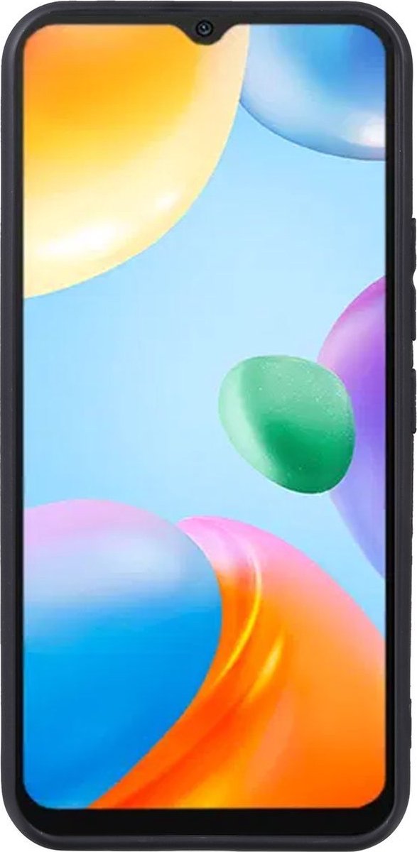Mobigear Hoesje geschikt voor POCO C40 Telefoonhoesje Flexibel TPU | Mobigear Colors Backcover | C40 Case | Back Cover - Zwart
