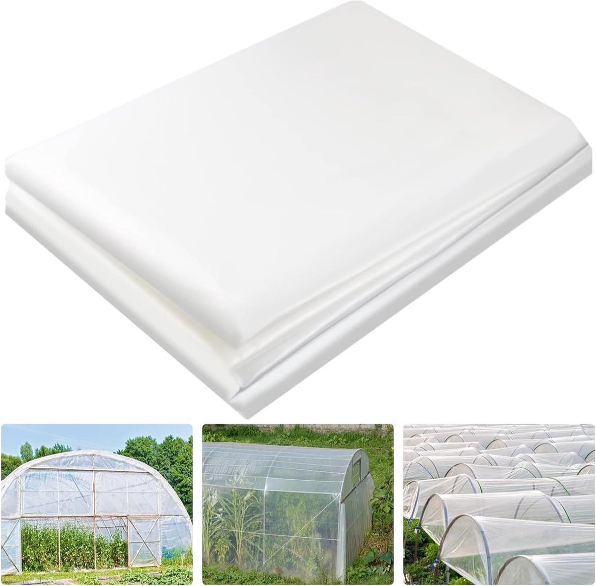 Happybuy Broeikasfolie 4,9 x 8,5 m, broeikas polyethyleen film 6