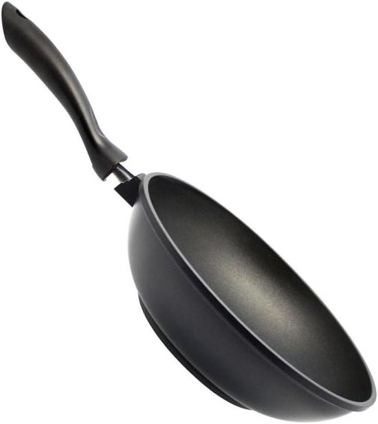 ELO 91518 Alucast Wokpan, 28 cm, gegoten aluminium, zwart
