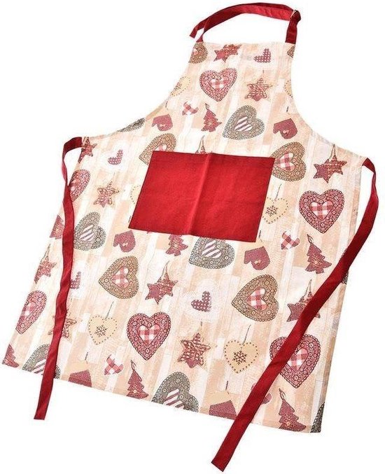 Keukenschort Katoenen Gebonden - Schort - Dames - Mannen - Vrouw - Kookschort - Bbq - Keuken - Koken - Bakken