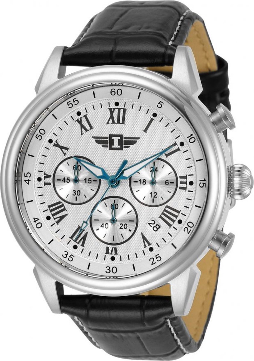 Invicta I by Invicta IBI90242-002 Heren Horloge - Waterdicht - Analoog - Quartz Uurwerk - Roestvrij Staal met zilveren Wijzerplaat - 44mm