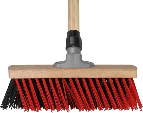Talen Tools - X-bezem - Kunststof - 30 cm - Rood/zwart - Steel 140 cm - Compleet van Talen Tools — afbeelding 4
