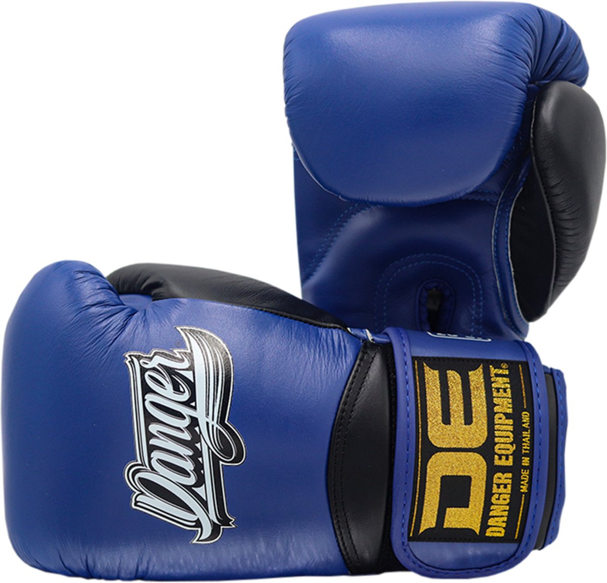 Danger Rocket Bokshandschoenen - Echt Leer - Blauw 16 oz