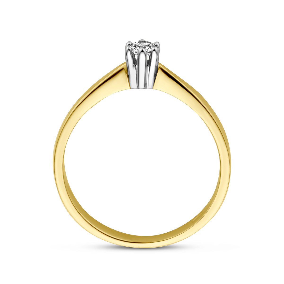 Ring Diamant 0.10ct H Si