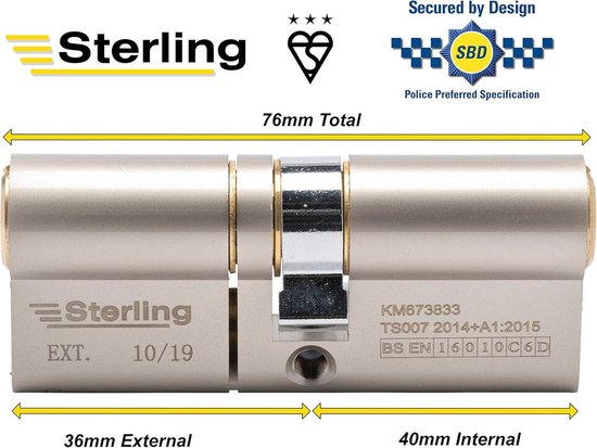 Sterling ETD4536 TS007 3 Sterpolitie Goedgekeurd Door Ontwerp Euro