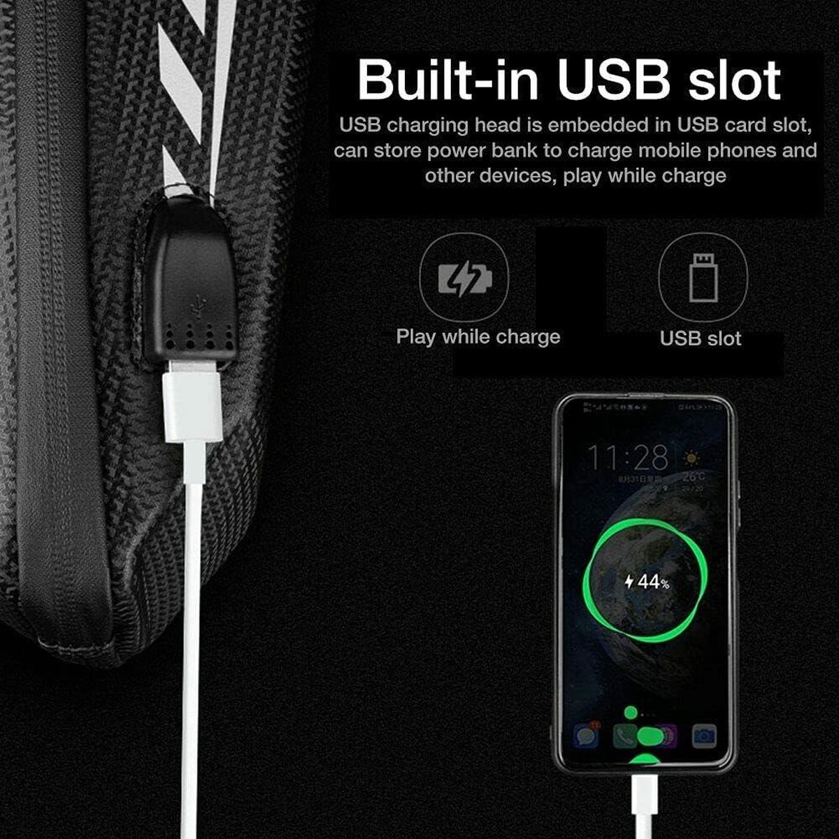 Elektrische steptas met USB-aansluiting - Opbergtoebehoren - 2/3 liter - Riembag - Geschikt voor Xiaomi Ninebot Ducati Kickscooter – foto 8
