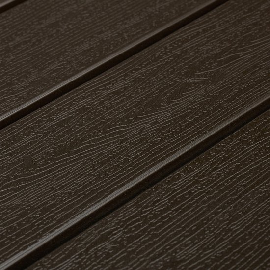 Donkerbruine planken met houtnerf textuur.