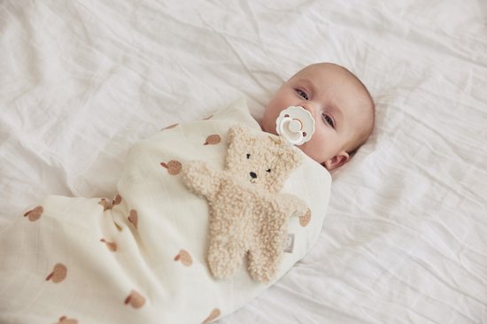 Jollein Speendoekje Teddy Bear - Naturel - Speenknuffel Baby - 100% Polyester