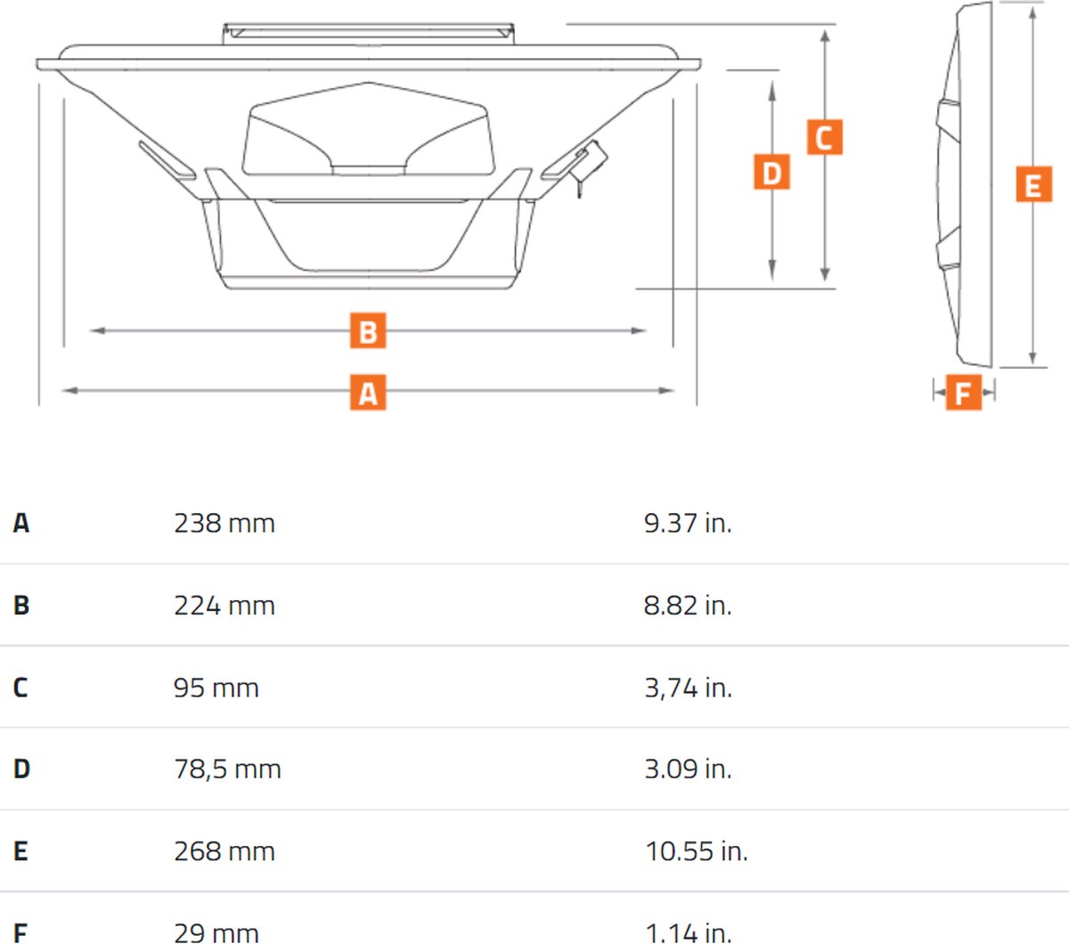 Hertz CX690 - Autospeaker - 6x9 inch luidsprekers - Ovaal - 300Watt - hoedenplankspeakers - Cento serie – foto 4