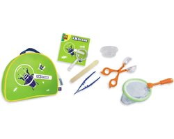 foto van SES - Explore - Insecten explorer - handige koffer met tang, vergrootglas, pincet, bakje en speurkaart