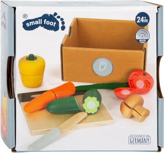 Small Foot - Houten Snij- en Speeleten Groenten Set, 13dlg. van Small Foot — afbeelding 4