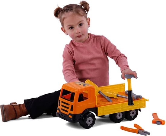 Cavallino Toys Cavallino XL Kiepvrachtenwagen met Gereedschap, 6dlg. van Cavallino Toys — afbeelding 4