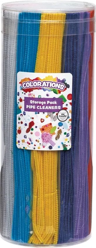 600 Stuks Pijpenreinigerset – 6 Kleuren Chenilledraad + Accessoires – Voor Bloemen, Dieren & DIY Creaties – Perfect Voor Kinderen En Volwassenen