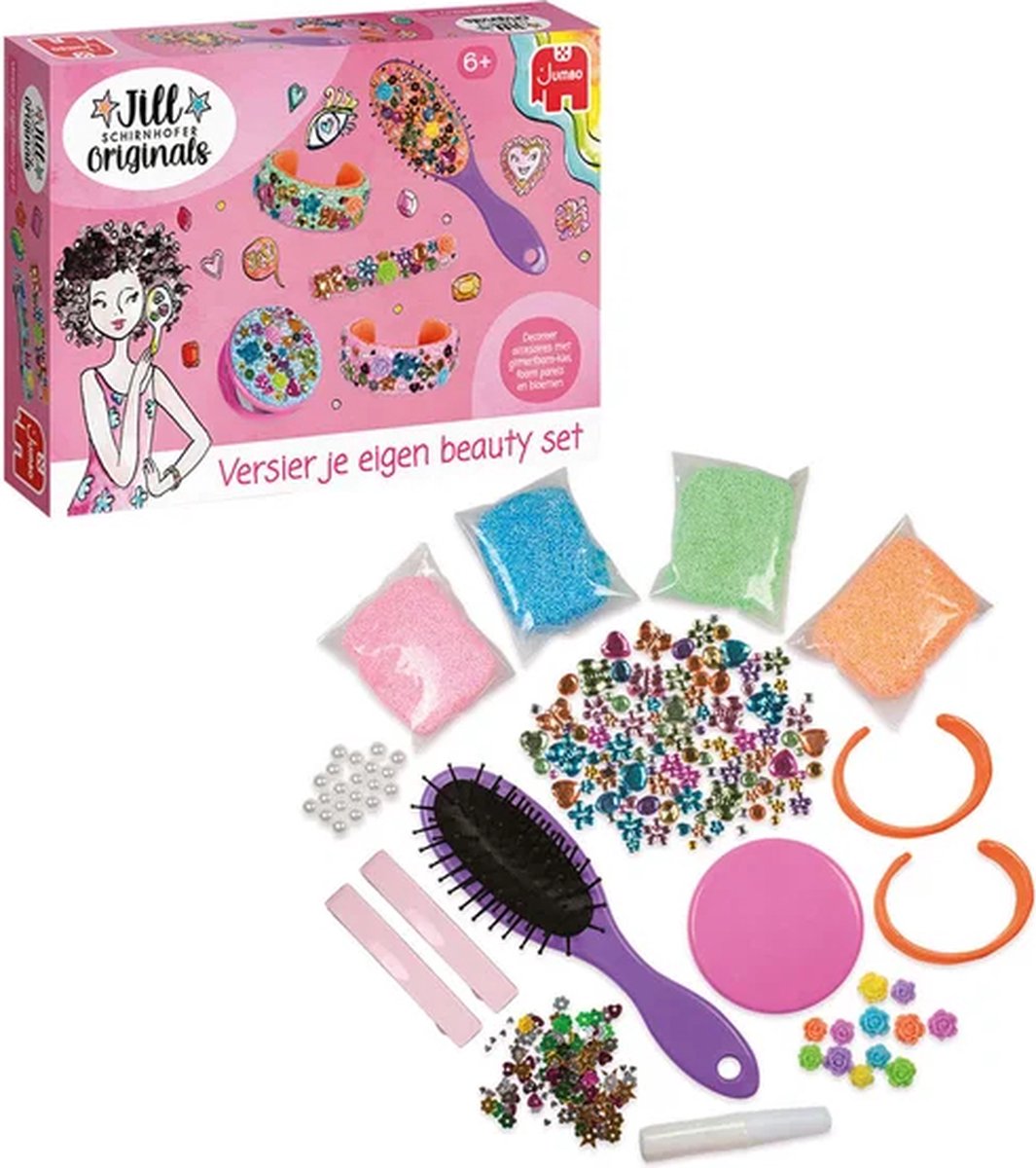 Jumbo - Jill Schirnhofer - Versier je eigen beauty set - Knutselset - Knutselpakket 6 jaar — afbeelding 5