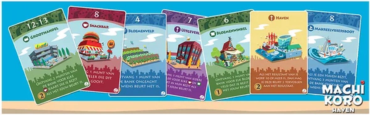 White Goblin Games - Machi Koro: Haven - familiespel - 2 tot 5 spelers - 40 minuten - Vanaf 7 jaar — afbeelding 4