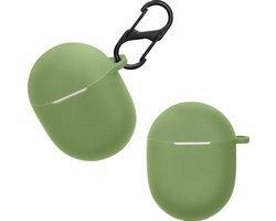 kwmobile Hoes geschikt voor Google Pixel Buds A Series - Siliconen cover voor oordopjes in pastelgroen