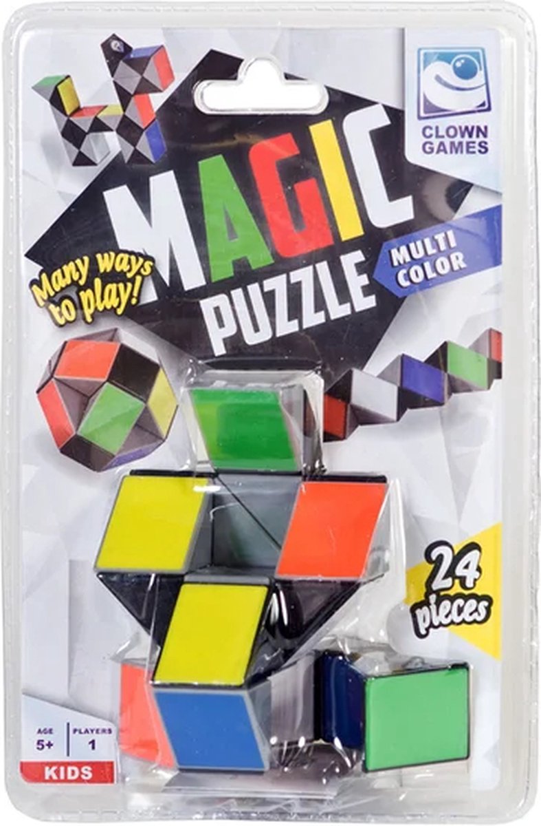 Clown Magic Puzzel - Multi Color (24 delig)