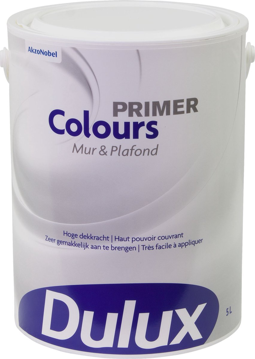 Dulux Colours Mur & Plafond Primer - Wit - 5 L