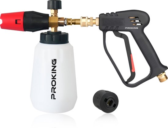 Foto: Proking snow foam cannon short trigger gun karcher k serie compatibel k2 k3 k4 k6 k7 auto schuim sproeier hoogwaardige foam gun voor diepe reiniging