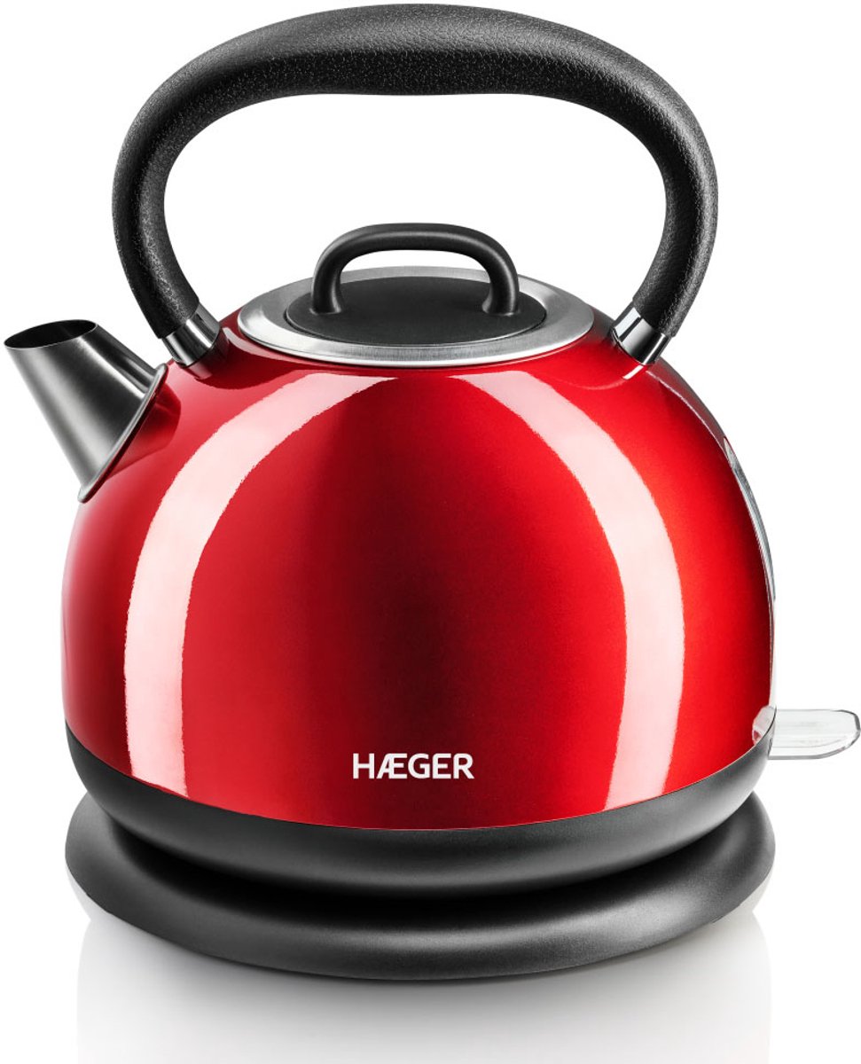 Haeger Red Cherry Waterkoker Retro - 1,7L - 2200W