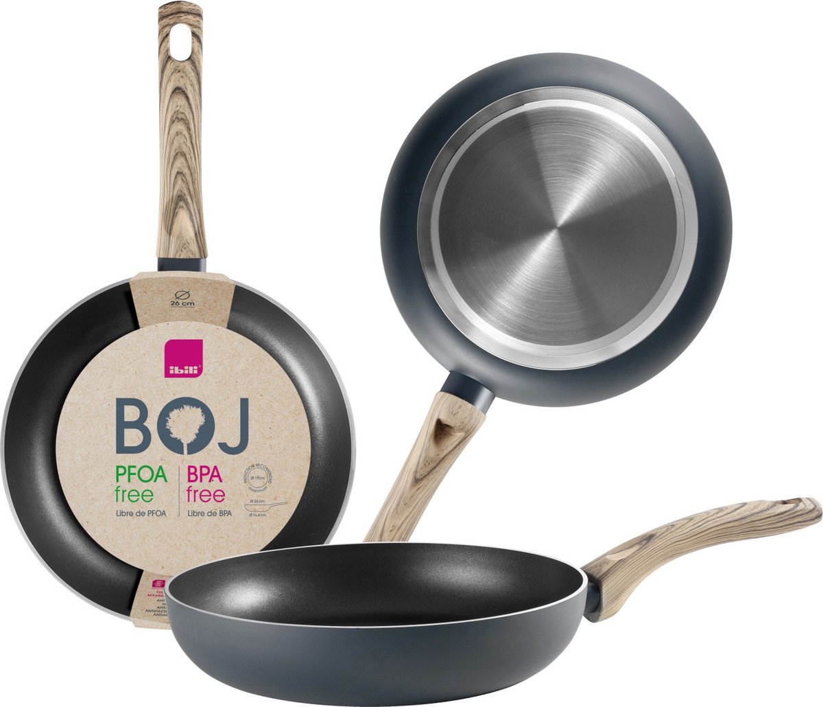 Ibili Bux 26 Cm Koekenpan Zilver