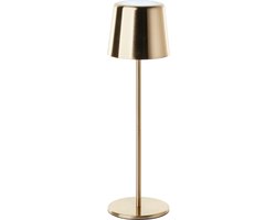 Brilliant Xaana - oplaadbare Tafellamp - Binnen & Buiten - LED 4W 3000K-6000K - 3 Stepdim - IP44 - Goud