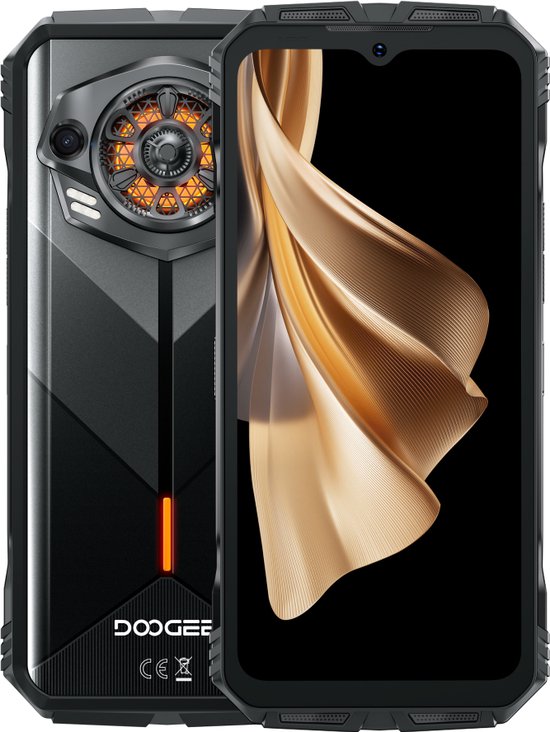 Foto: Doogee s punk nl 6 58inch robuuste smartphone 6gb 10gb ram 256gb rom 10800mah android 14 0 zwart