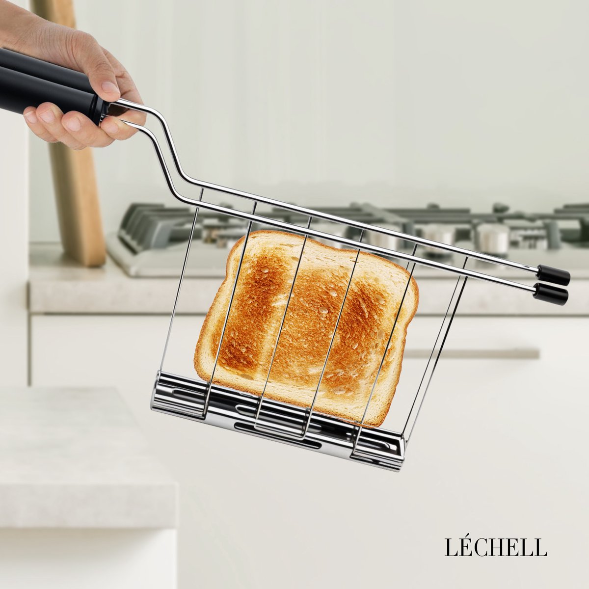 Léchell Broodrooster met tostiklemmen – 6 standen, 900W thumbnail 6