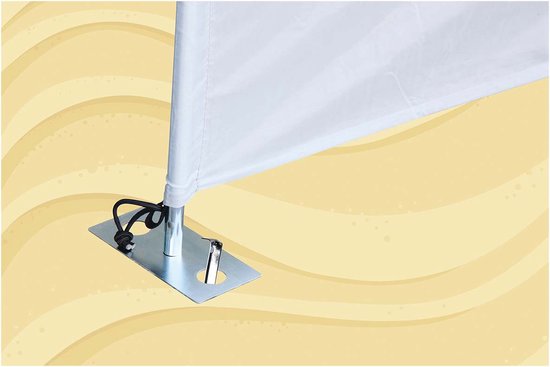 Bo-Camp - Windschermharing - Met plaat - 30 cm - 4 Stuks van Bo-Camp — afbeelding 4
