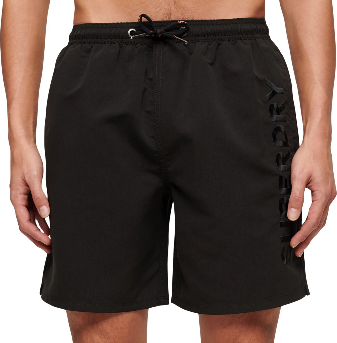 Superdry Premium Embroidered 17 Zwemshort Heren Zwart