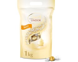 Lindt LINDOR Witte chocolade bonbons 1kg - ca. 80 chocolade bonbons