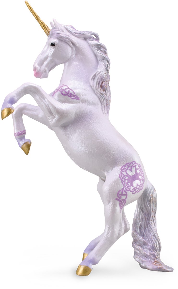 Figurine - Eenhoorn Merrie Roze - (Xl) - Fantasiedieren - Handgeschilderd - Miniatuur van Collecta in Roze – productfoto