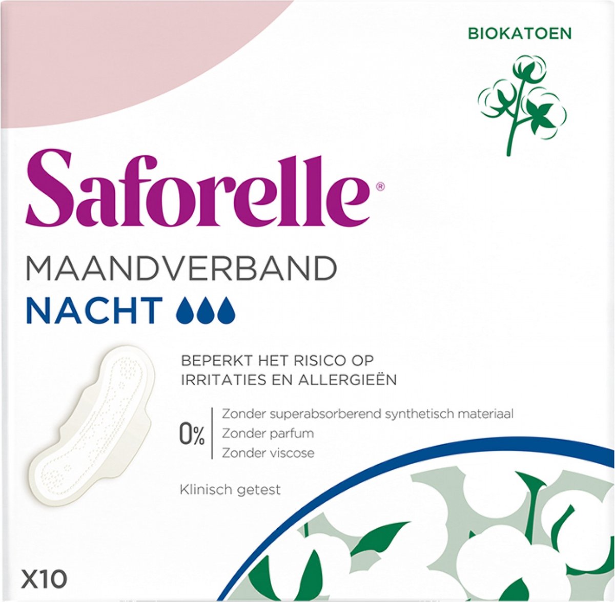 Saforelle Nacht Hygiënische Handdoeken 10 Hygiënische Handdoeken