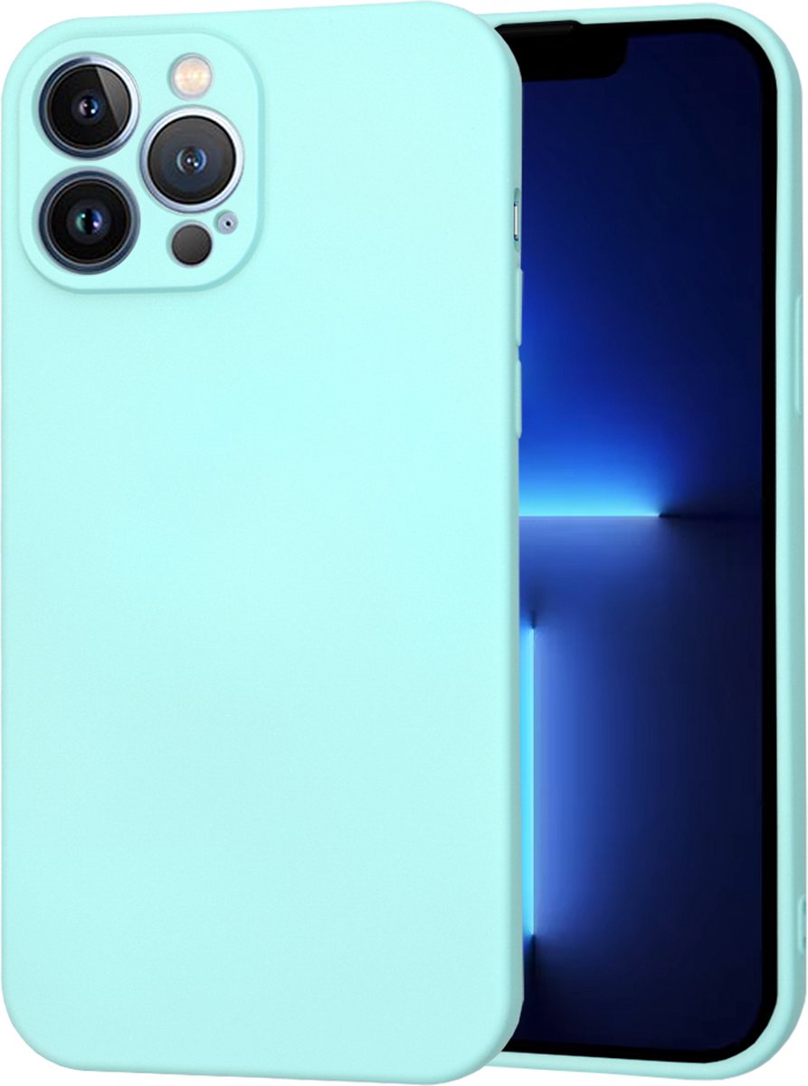 Techsuit Soft Flex Silicone Back Cover hoesje voor Apple iPhone 13 Pro Max - Sea Blue