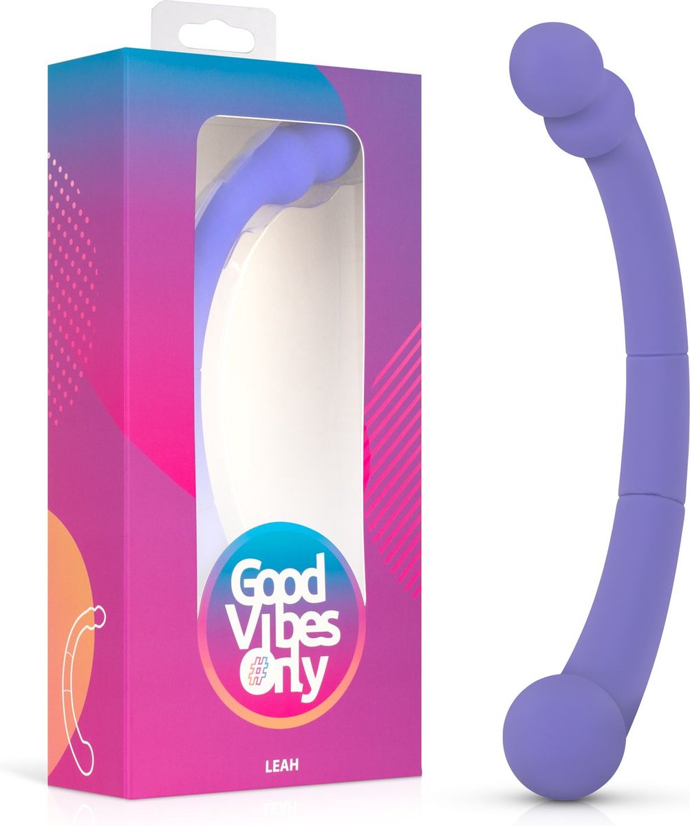 Goedkoopste Good Vibes Only - Double End Vibrator Leah - Paars