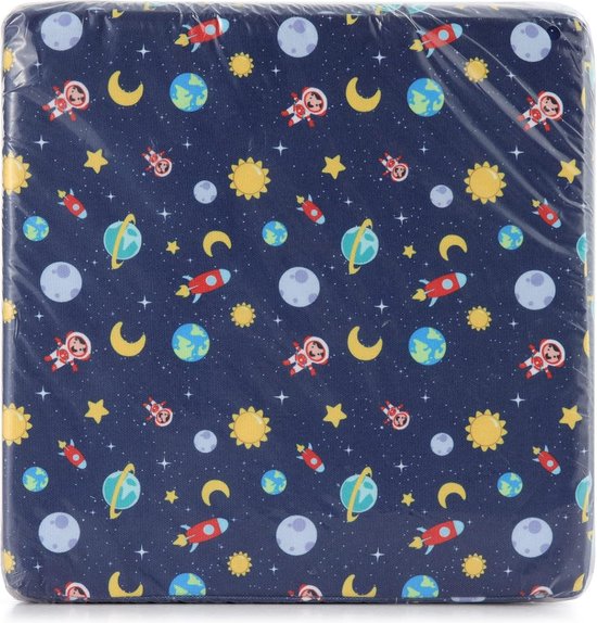 Zitverhoging baby draagbaar zitkussen design voor kinderen - sterrenblauw - comfortabel en handig van A3 Baby & Kids — afbeelding 5