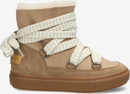 Shabbies Amsterdam Winterlaars Ragy Uma Doubleface Camel - Maat 36 - Dames Laarzen