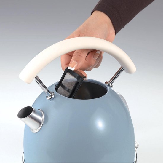 Elektrische Waterkoker SEVERIN Retro Glazen Waterkoker - 1,7 Liter, BPA-vrij, Met Kalkfilter Electric Kettle