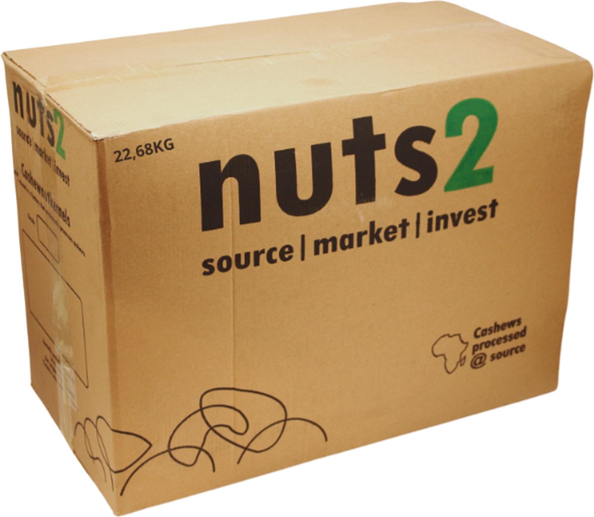 All Day Nuts Snacklijn - Noten - Cashew Noten - 100% Organisch - 100% Fairtrade - Megapack - 22.68kg