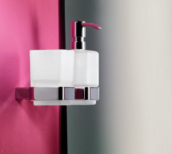 Emco Loft zeepdispenser m. satin kristalglas wandmontage