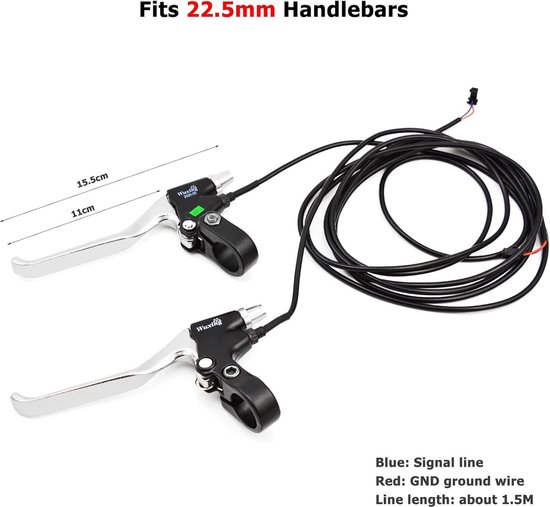 1 Paar Remmen Stuur Grip Aluminium Rem Vouwen Snap Hendel Stuur Universele Fiets Remmen voor Elektrische Fiets