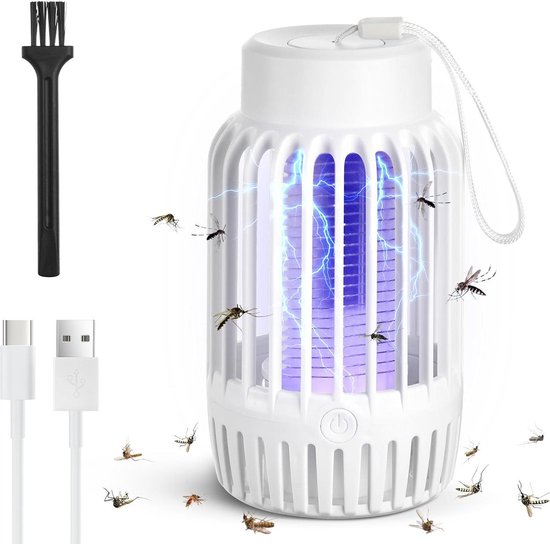 Elektrische muggenlamp voor camping, 2-in-1