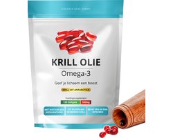 Krillolie Capsules 120 Stuks | 1000 mg per Dag | Rijke bron van Omega-3 | Beste alternatief voor Visolie | Geen vieze nasmaak van vis | 2 maanden Krill Olie voorraad