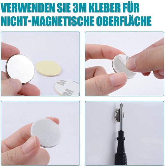 Aenienoe - Neodymium magneten, rond, 30 x 2 mm, extra sterk