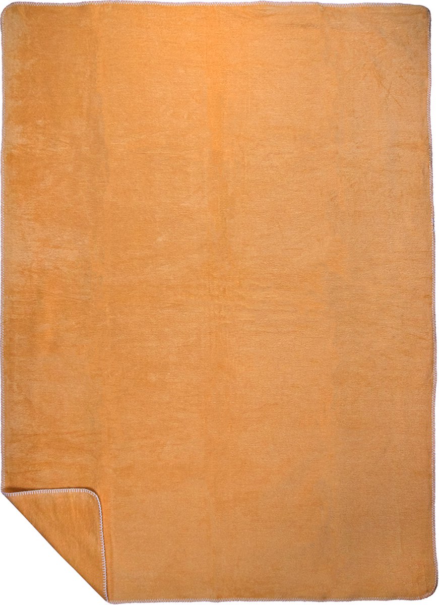 plaid uni geel 150x200cm