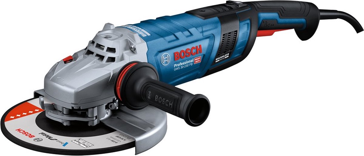 Bosch Professional GWS 30-230 PB Haakse Slijper met PROtection-schakelaar 2800W - 06018G1100